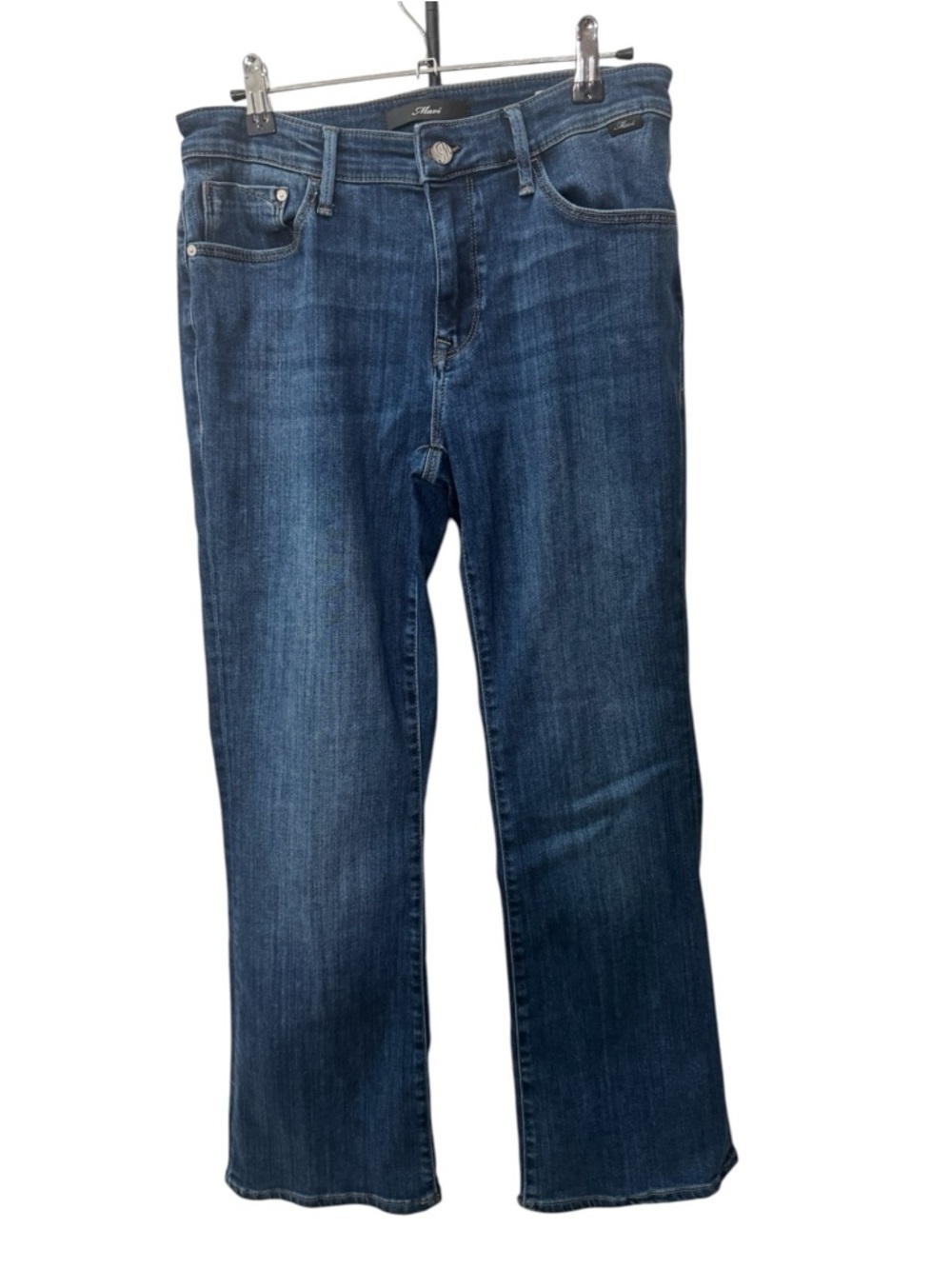 Mavi dark wash women's jeans in a bootcut or straight-leg style size 30/30